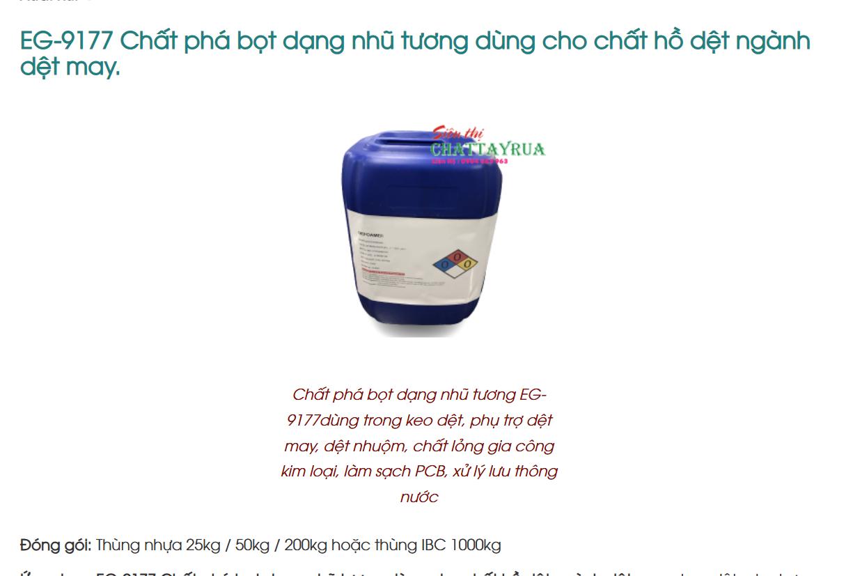 Phá bọi nhủ tương eg 9177